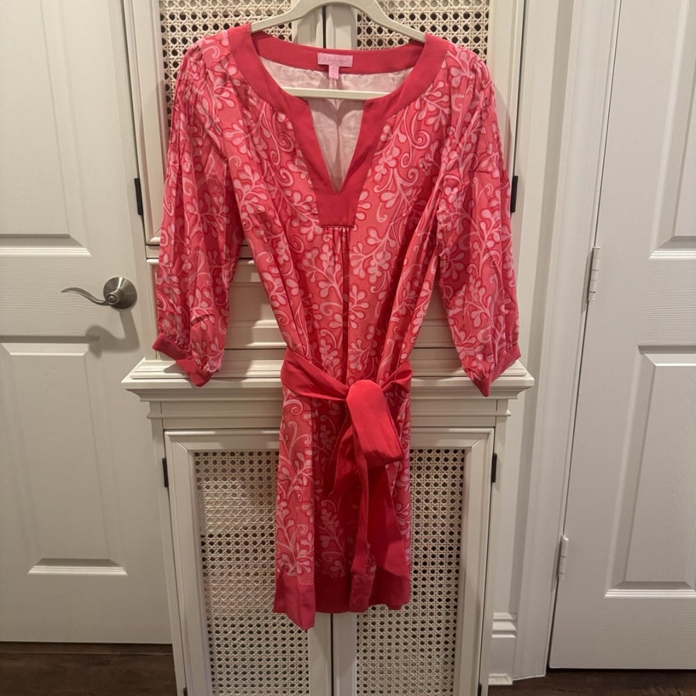 Lilly Pulitzer Pink Long Sleeve Dress
